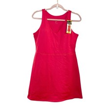 Gapfit Active Tank Dress Medium Solid Pink Sleeveless shelf Bra inner shorts NEW