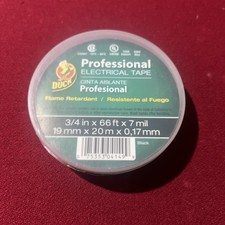 Duck 299019 Professional Grade Black Vinyl Electrical Tape 3/4 in. x 66 ft.