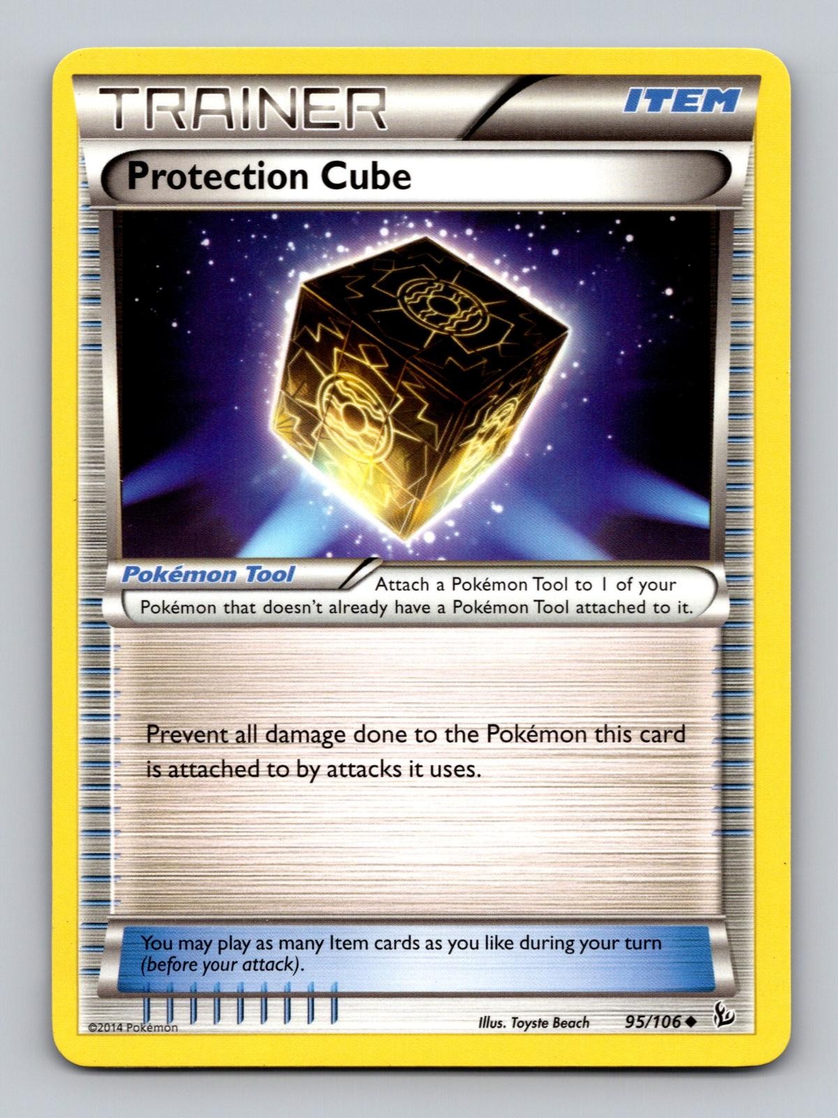 Protection Cube 95/106 Uncommon Flashfire Pokemon Lightly Played