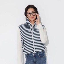 Women's Knit Vest - Wild Fable Blue Striped XL