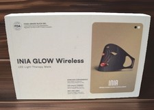 INIA Red Led Light Therapy Mask for Face, Glow Wireless LED Face Mask Light 300
