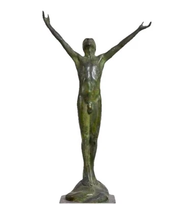 Eugène Bourgoin - bronze - L’imploration - Photo 1/4