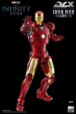 Threezero Iron Man Mark3 Dlx 17.5cm/6.8'' Collectible Action Figure Luminable Toy