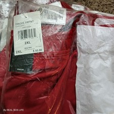 Adidas Track Pants. With Pull String. Front Zip Pockets. 3 Stripe Men's Size 2XL