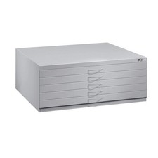 Zeichenschrank, Planschrank, Flachablageschrank, DIN A0, 5 Schubladen