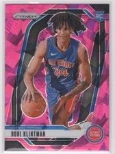#266 Bobi Klintman 2024-25 Panini Prizm Pink Ice ~ RC Detroit Pistons