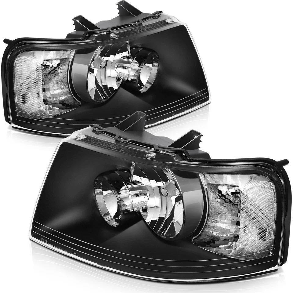 For 2003-2006 Ford Expedition Front Headlight Replacement Headlamps Corner Set - Изображение 3 из 4