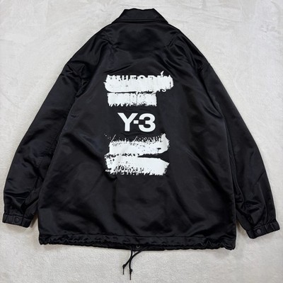 Y-3 Adidas Yohji Yamamoto 2025 Coach Jacket Black Lined Men's L