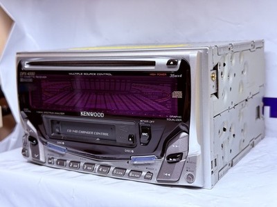 KENWOOD DPX-4000 2DIN CD Cassette Car Audio w/ External Bluetooth