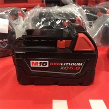 Milwaukee M18 REDLITHIUM XC5.0 18V 5.0Ah Li-Ion Battery, New Open Box 2025 Dates
