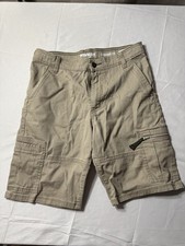 Wrangler khaki cargo shorts size 14 regular unisex zipper/button