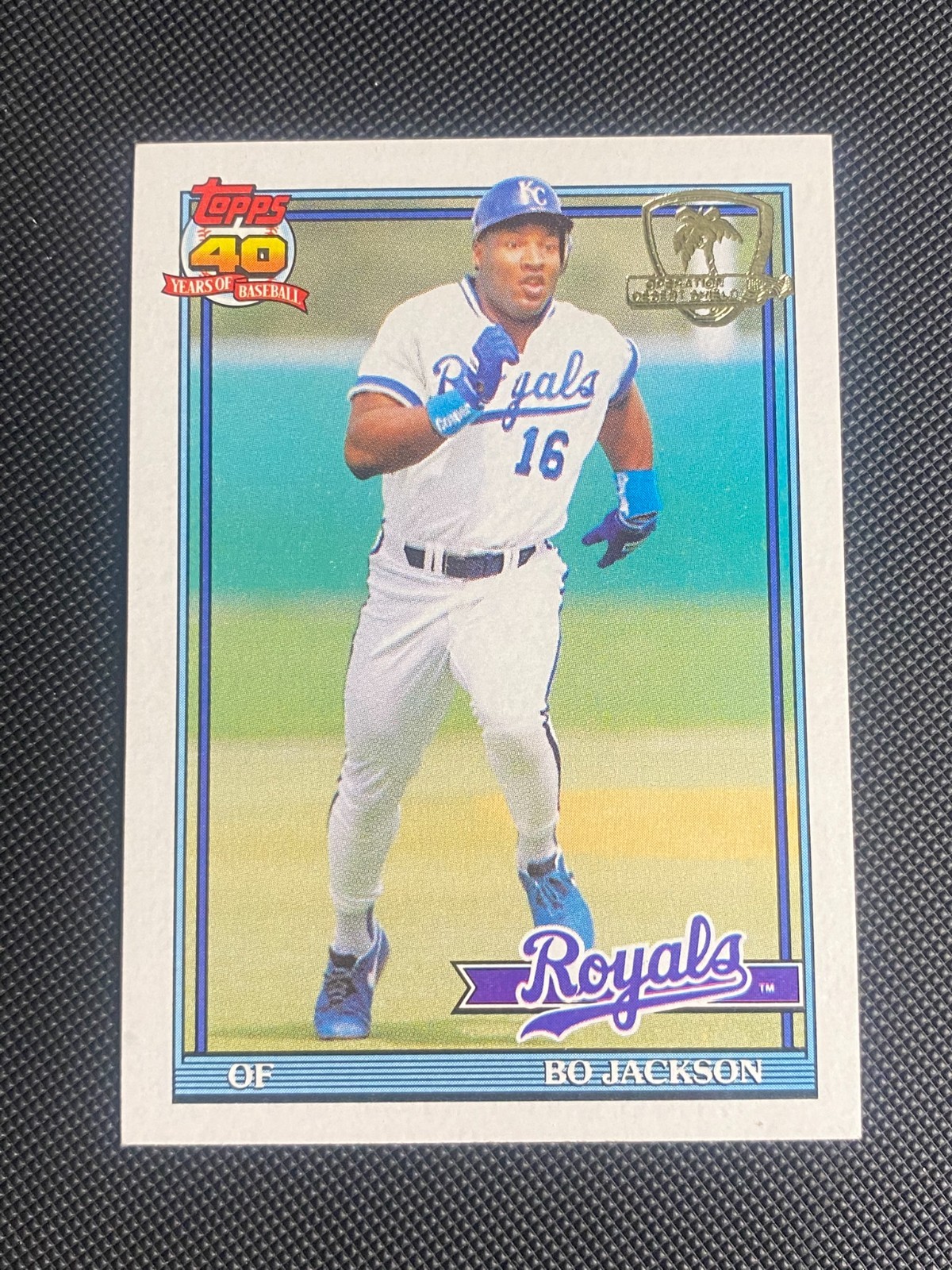 1991 Topps - Bo Jackson #600 Operation Desert Shield
