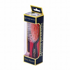 Mason Pearson Pocket Nylon Brush N4 Dark Ruby Hair Brush New Box