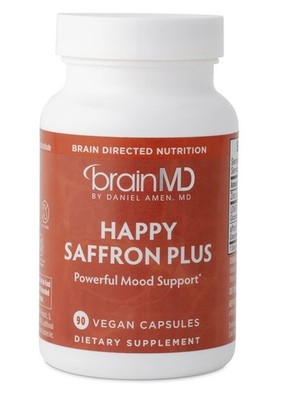Brain MD -HAPPY SAFFRON PLUS 3 In 1 -For Mood, Memory, & Sexual Function 90 Caps