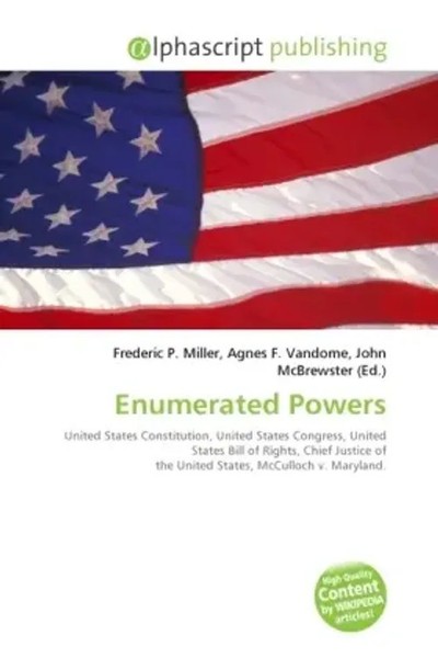 Frederic P. Miller (U. A.) | Enumerated Powers | Taschenbuch | Englisch (2026)-image