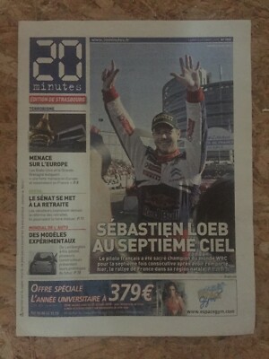 Tagebuch 20 Minuten vom 04.10.10: Sébastien LOEB im 7. Himmel! WRC Star