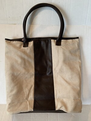 Vince Camuto Faux Suede Leather Tote Purse Travel Bag