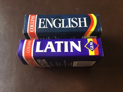 Paar Collins Edelstein Wörterbuch x 2 - Englisch & Latein