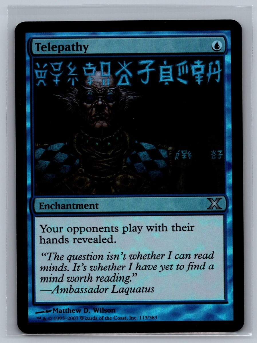 Magic The Gathering Tenth Edition Telepathy #113/383 Foil MTG TCG CCG 10th  | eBay