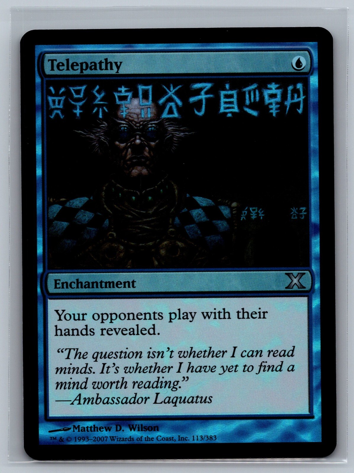 Magic The Gathering Tenth Edition Telepathy #113/383 Foil MTG TCG CCG 10th