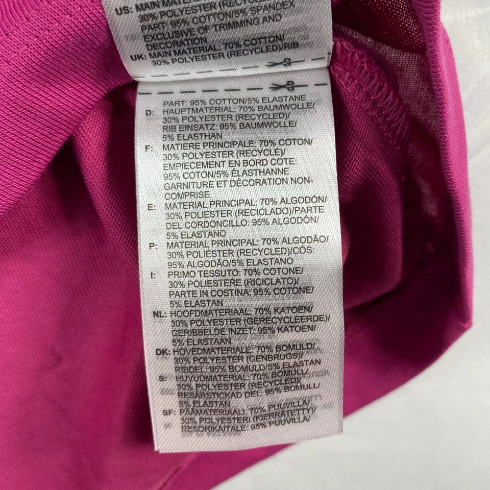 Camisa corta de entrenamiento Reebok para mujer talla grande 1X rosa grande logotipo de Reebok nueva elástica Foto 4 de 4