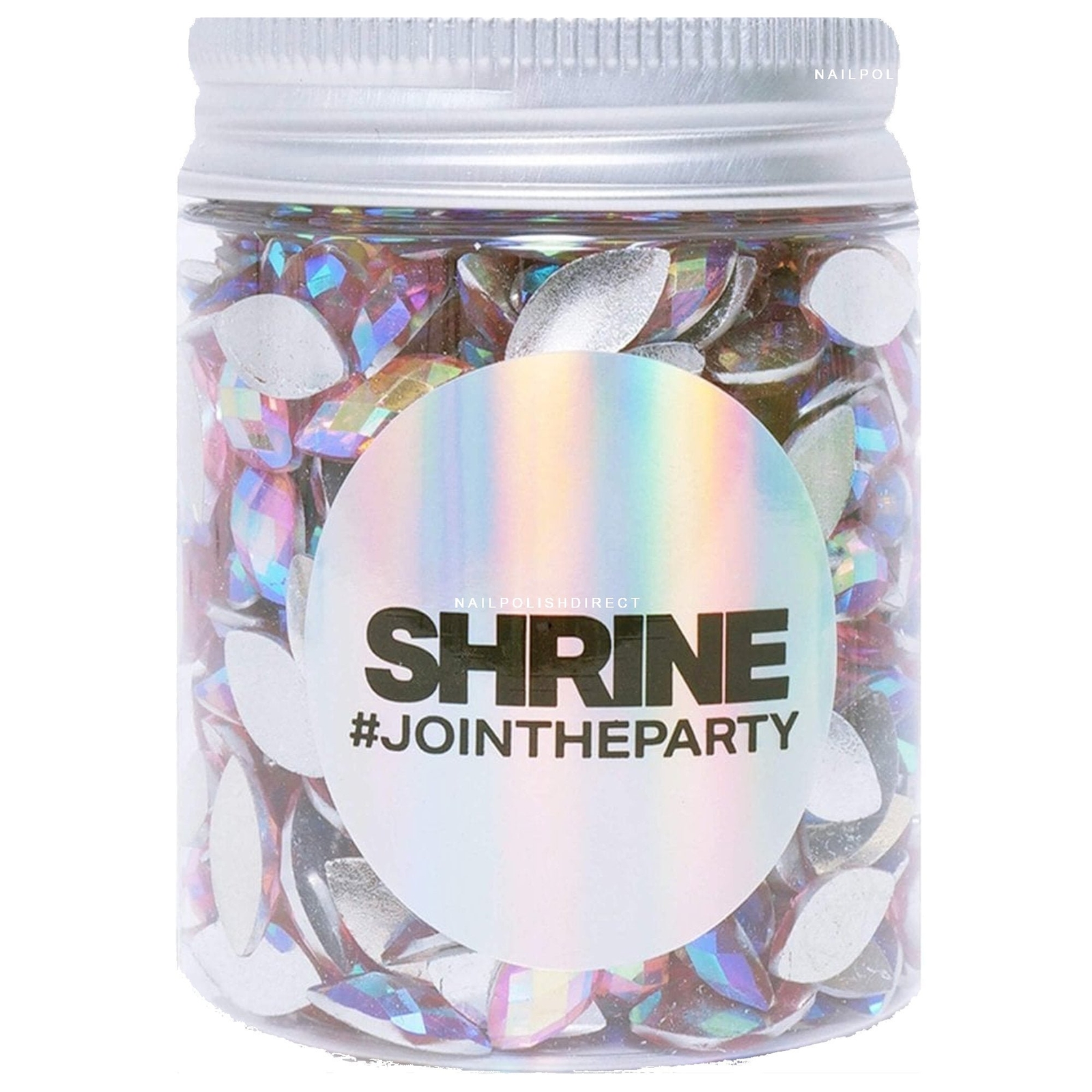 Shrine Individual Loose Face, Hair And Body Jewels Pot - Opal - Pink