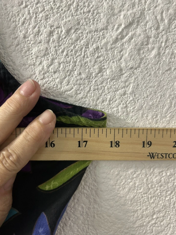 Винтажный Karen Hart 90-х платье черный размер M цветочный сарафан Spring Bloomcore - Изображение 4 из 4