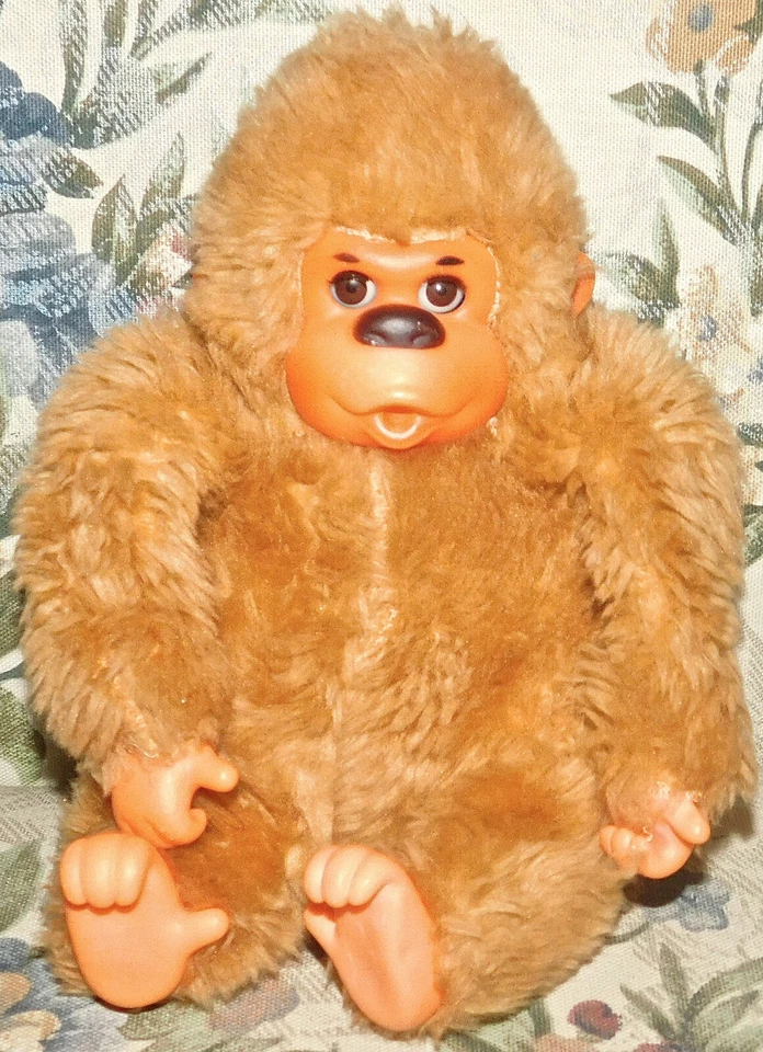 MONO PELUCHE ATLANTA Gerber Lovey de colección. Raro Bronceado Chupar Pulgar Gorila 7” Juguete R Foto 2 de 3