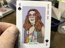 2019 Music Genius Playing Card Rik Lee/Charlie Harris Illust. JANNIS JOPLIN