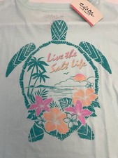 LS226M- NWT Salt Life Women Long Sleeve T-Shirt Size Med.- Honu Sea Turtle