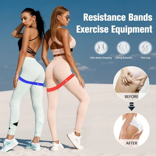 Resistance Bands Exercise Sports Loop Fitness Home Gym Yoga Latex Set Or Singles - Picture 5 of 14