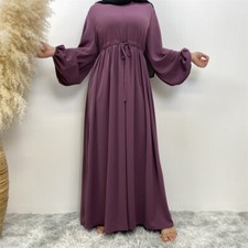 Kaftan Robes Muslim Abaya Women Maxi Dress Ruffles Islamic Dubai Caftan Ramadan