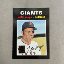 1996 Topps Willie Mays 1971 Commemorative Reprint Nr. Mt.-Mt. Ungraded. Used.