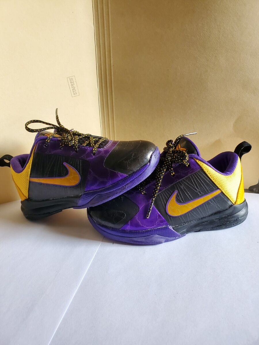 Nike Kobe 5 “Lakers Away” 386649-071 (2009) Child Size 9c Nike Kobe 5 “Lakers Away” 386649-071 (2009) Child Size 9c
