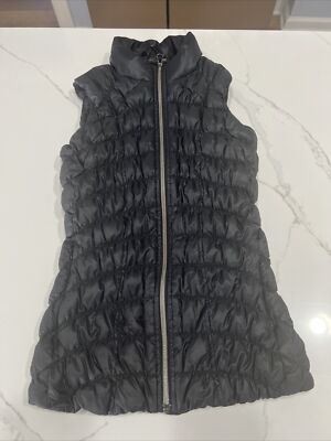 Athleta XXS 2XS Black DOWNTIME VEST CORALADE Down Puffer Zip