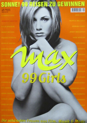 Max Lifestyle Magazin - Heft 01/1999 mit der Titelstory über 99 schöne Frauen