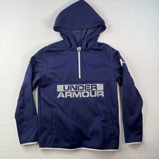 Under Armour Cold Gear 1/4 Zip Hooded Sweatshirt Youth Medium