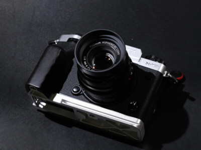 Ebony Walnut Wood Handle Grip for Fujifilm XT5 Fuji Light Weight 45g Alloy Base