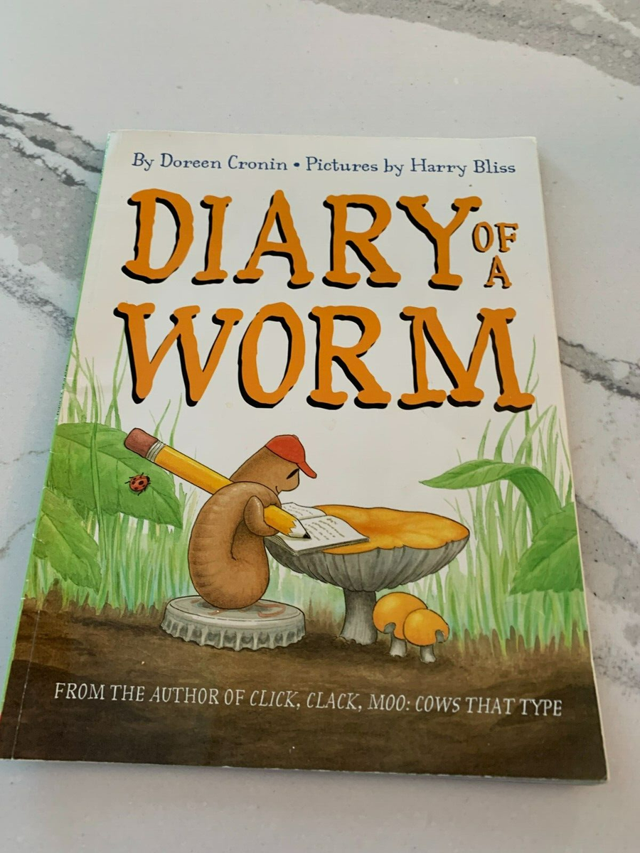Diary of a Worm Softcover Doreen Cronin Children's Book Books Kids