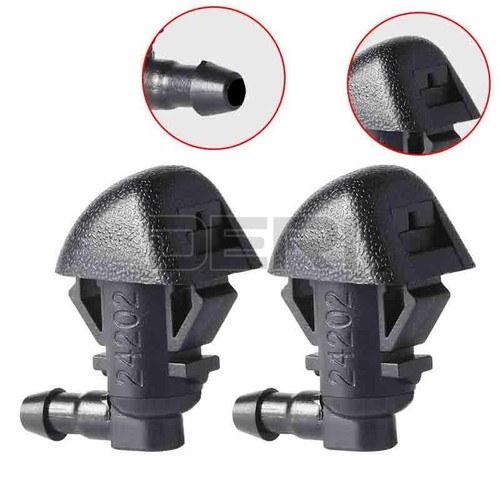 2x Car Window Windshield Wiper Washer Nozzle Water Spray Jet - Foto 4