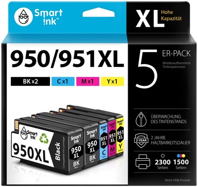 Smart Ink Kompatible Druckerpatronen Kompatibel für HP 950XL 951XL 950 XL 951...
