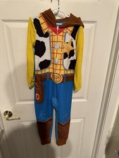 Disney Pixar Toy Story 4 Sheriff Woody Pajamas PJs Sleeper Costume Child Size S