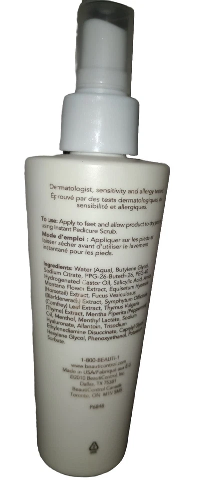 BEAUTICONTROL PEDICURE Foot Spray - 5fl.oz*Discontinued Product* Fast Shipping. - Image 2 of 2