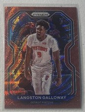 LANGSTON GALLOWAY - 20-21 Prizm Basketball - Ruby Wave Prizm -Pistons - #227