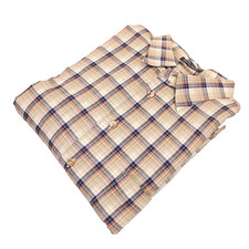 VTG Burberrys Plaid Shirt Men XL Equestrian Knight Imported Fabric Made in USA