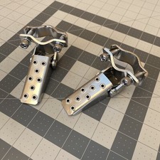 Bicycle Pegs Steel Foldable Pair Folding Fork Foot Step Chrome Bike BMX MTB