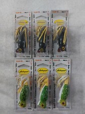 Lot Of 6 Arbogast Hula Poppers 2in 2 Colors