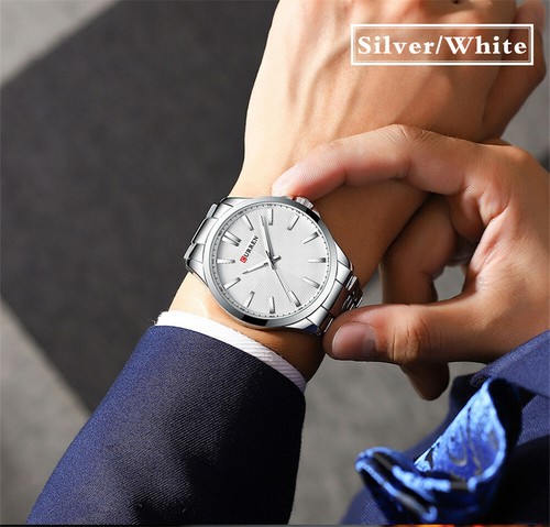 CURREN Uhren Herren Mode Quarzuhr Luxus Edelstahl Herren Armbanduhren - Bild 10 von 26