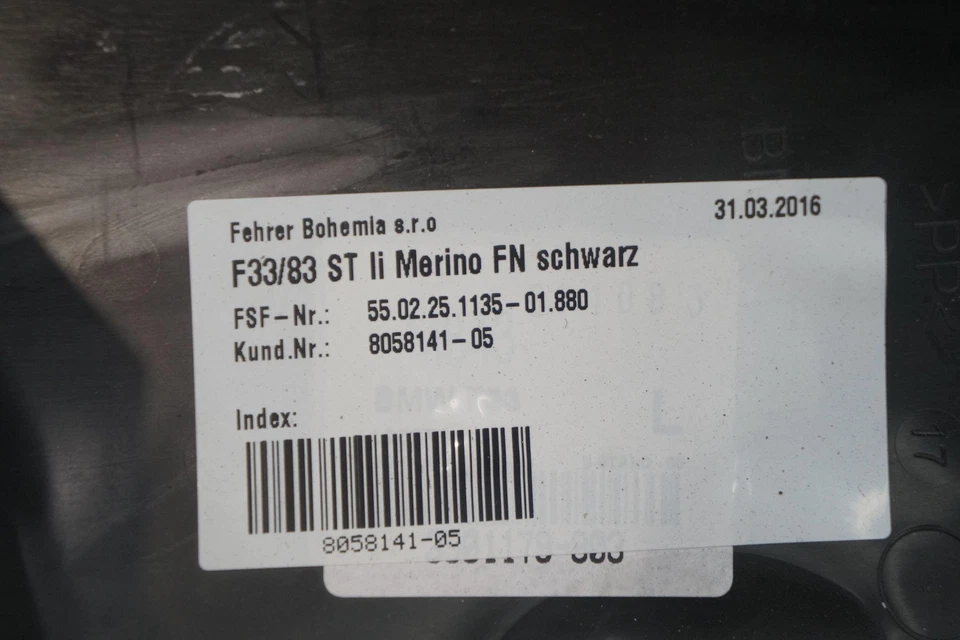 Cojín asiento trasero izquierdo cuero convertible 52208058141 bmw m4 f83 f33 Foto 4 de 4