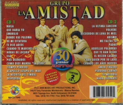 GRUPO LA ADMISTAD 30 GRANDES EXITOS 2CDS NEW SEALED